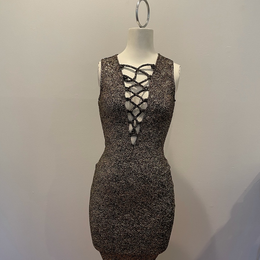 Black and Gold Dress